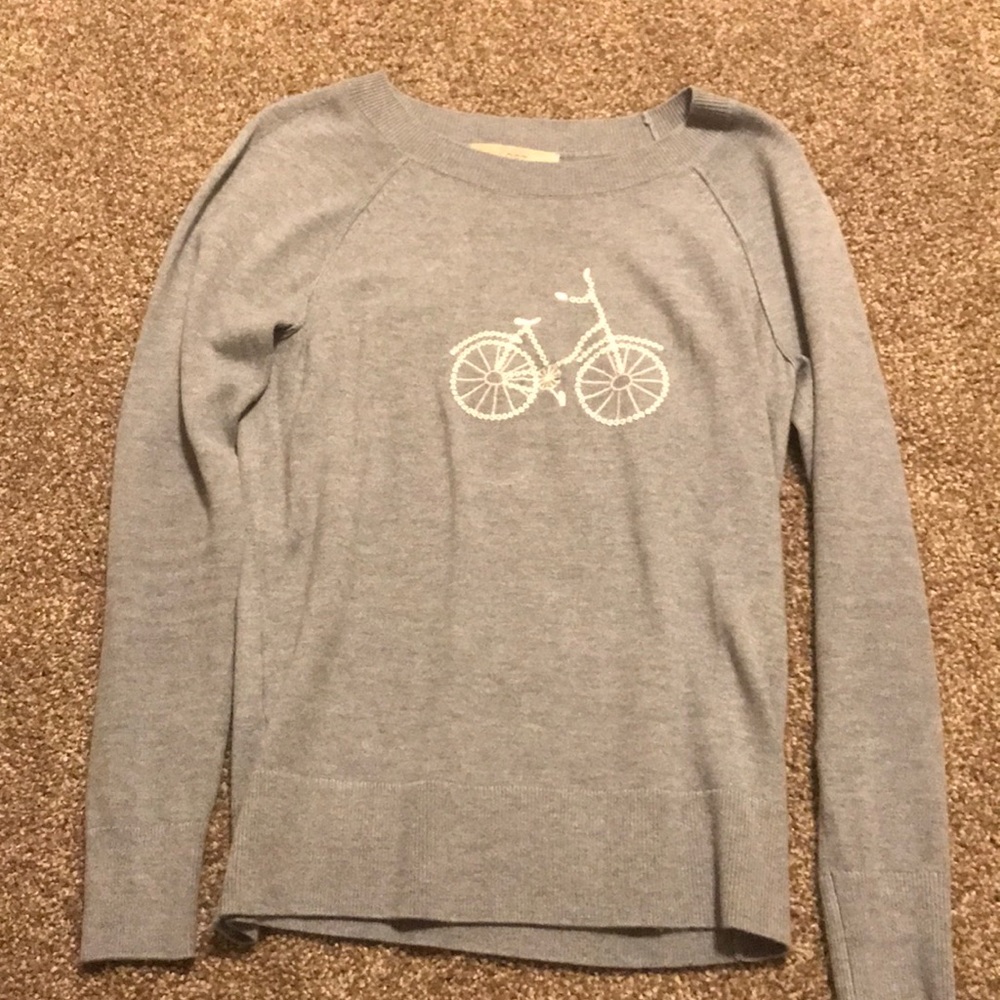 Sweater with bike detail